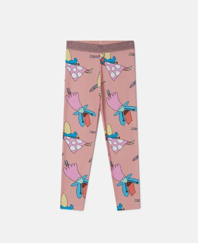 Leggings elasticizzati con stampa Fairies Leggings elasticizzati con stampa Fairies