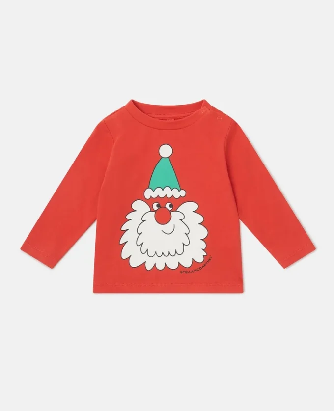 Maglia a maniche lunghe con grafica Babbo Natale Maglia a maniche lunghe con grafica Babbo Natale
