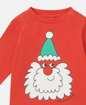 Maglia a maniche lunghe con grafica Babbo Natale