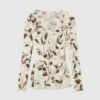 Maglia a maniche lunghe con stampa ciliegie Maglia a maniche lunghe con stampa ciliegie