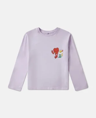 Maglia a maniche lunghe con stampa grafica Earth Friends