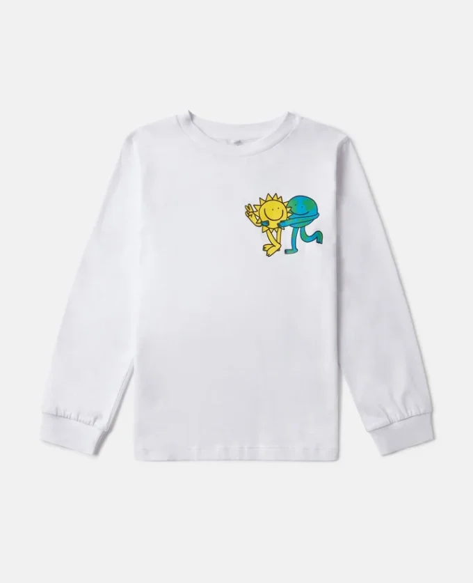 Maglia a maniche lunghe con stampa grafica Earth Friends Maglia a maniche lunghe con stampa grafica Earth Friends