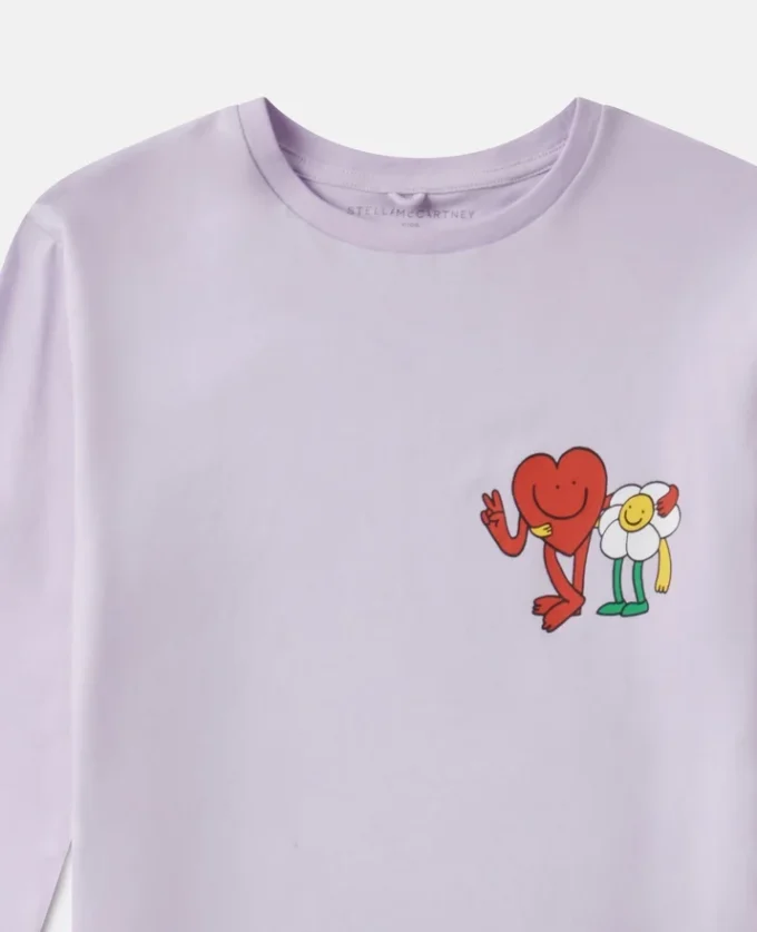 Maglia a maniche lunghe con stampa grafica Earth Friends Maglia a maniche lunghe con stampa grafica Earth Friends