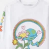 Maglia a maniche lunghe con stampa grafica Earth Friends Maglia a maniche lunghe con stampa grafica Earth Friends