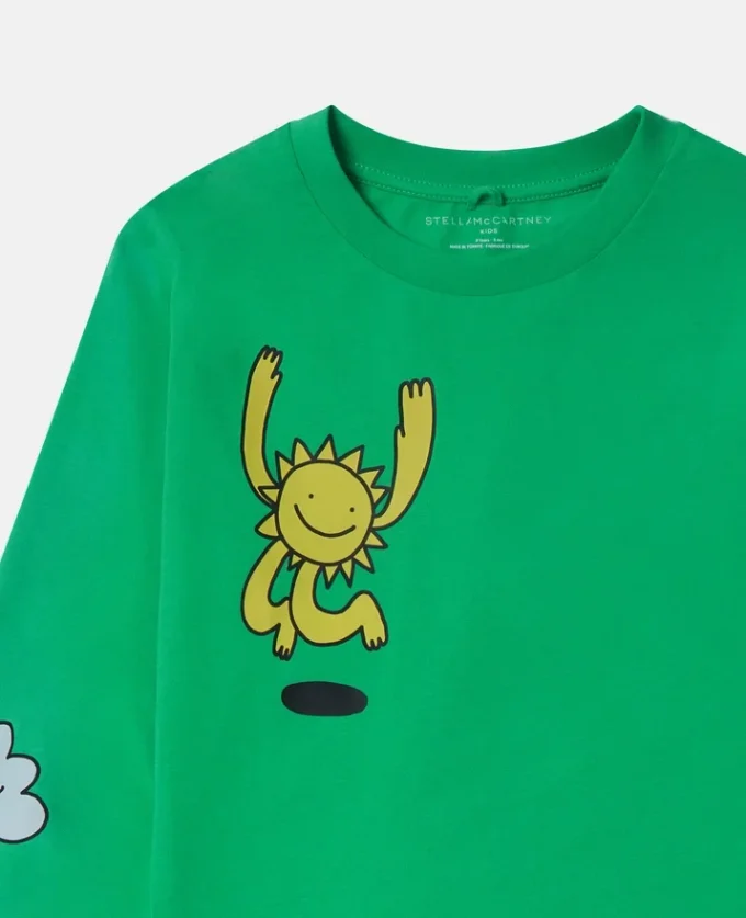 Maglia a maniche lunghe con stampa grafica Earth Friends Maglia a maniche lunghe con stampa grafica Earth Friends