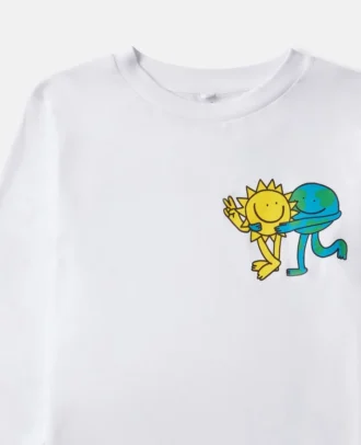 Maglia a maniche lunghe con stampa grafica Earth Friends