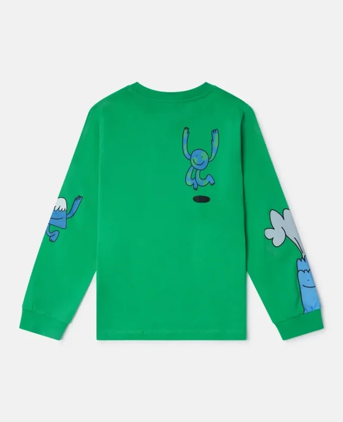 Maglia a maniche lunghe con stampa grafica Earth Friends Maglia a maniche lunghe con stampa grafica Earth Friends