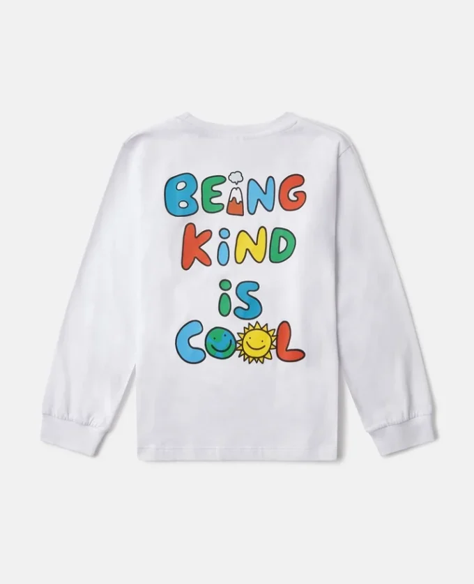 Maglia a maniche lunghe con stampa grafica Earth Friends Maglia a maniche lunghe con stampa grafica Earth Friends
