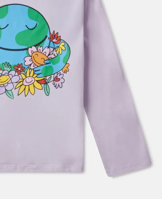 Maglia a maniche lunghe con stampa grafica Earth Friends Maglia a maniche lunghe con stampa grafica Earth Friends