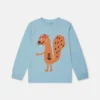 Maglia a maniche lunghe con stampa grafica scoiattolo Maglia a maniche lunghe con stampa grafica scoiattolo