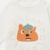 Maglia a maniche lunghe con stampa grafica scoiattolo Maglia a maniche lunghe con stampa grafica scoiattolo