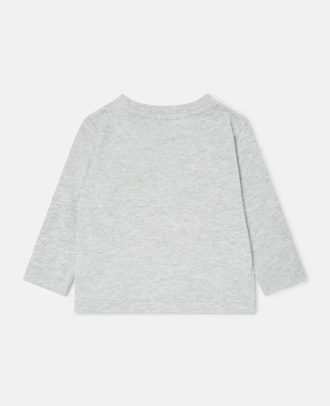 Maglia a maniche lunghe con stampa grafica scoiattolo Maglia a maniche lunghe con stampa grafica scoiattolo