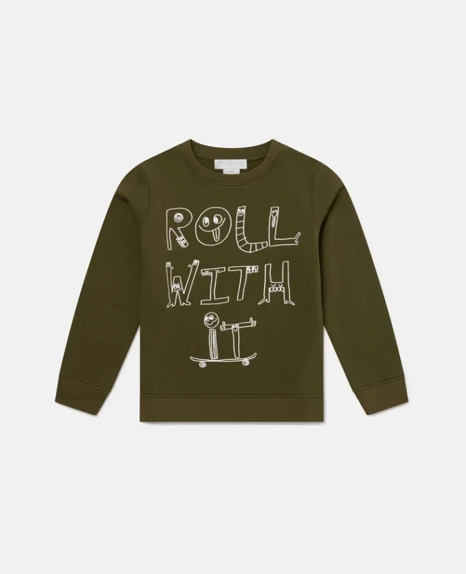 Maglietta a maniche lunghe con scritta grafica Maglietta a maniche lunghe con scritta grafica