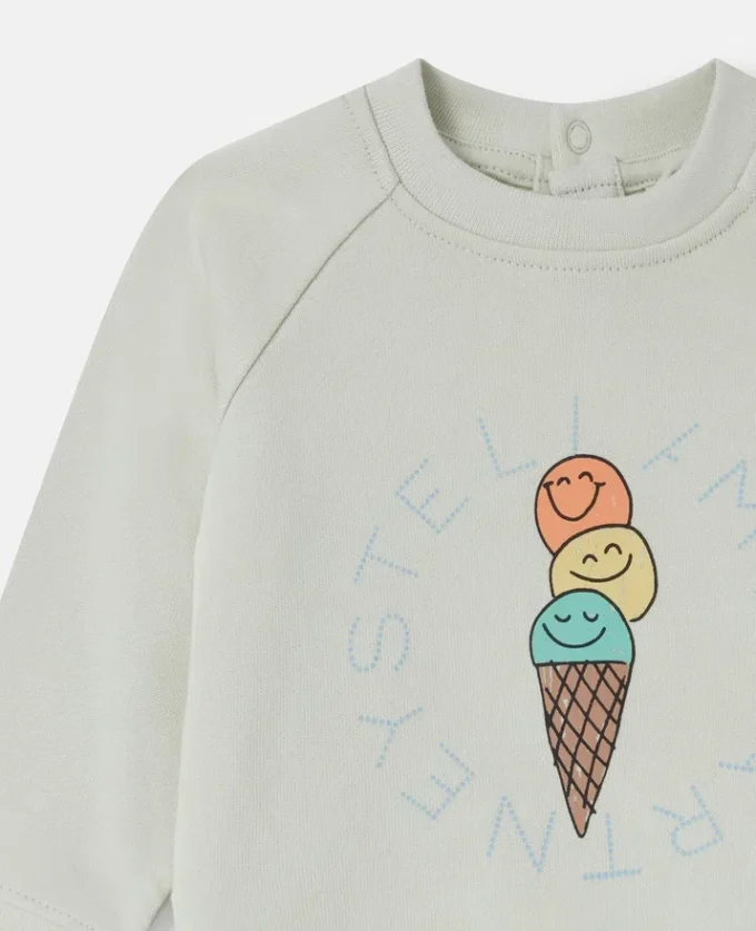 Maglietta a maniche lunghe con stampa grafica Ice Cream Maglietta a maniche lunghe con stampa grafica Ice Cream