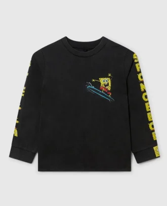 Maglietta a maniche lunghe con stampa grafica SpongeBob