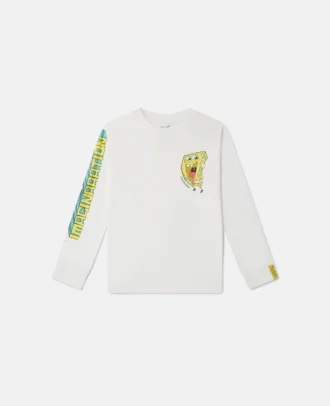 Maglietta a maniche lunghe con stampa grafica SpongeBob