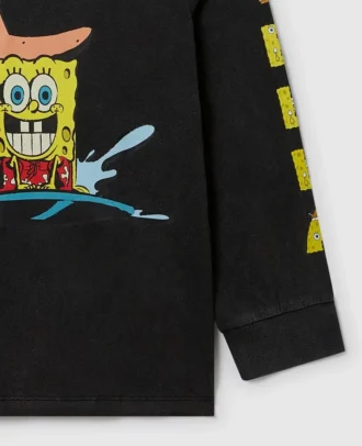 Maglietta a maniche lunghe con stampa grafica SpongeBob