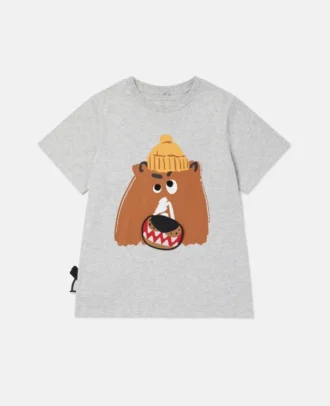 Maglietta Angry Bear con verme in velcro