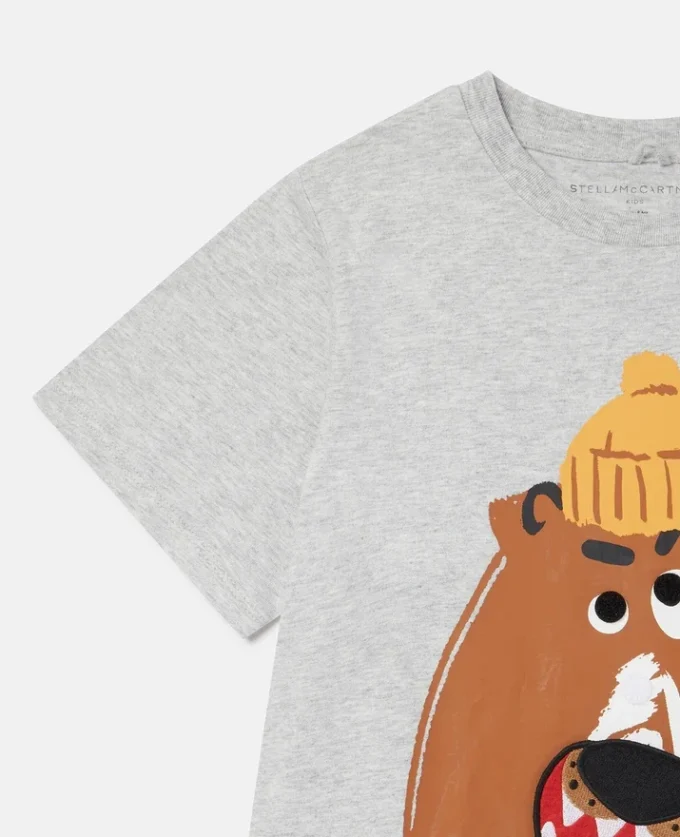 Maglietta Angry Bear con verme in velcro Maglietta Angry Bear con verme in velcro