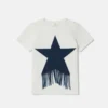 Maglietta con frange e stelle Maglietta con frange e stelle