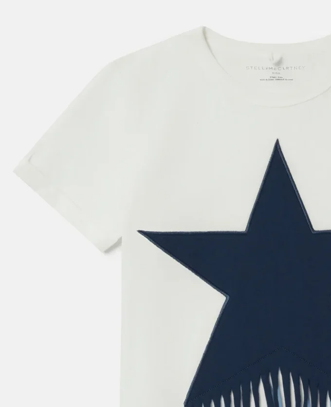 Maglietta con frange e stelle Maglietta con frange e stelle