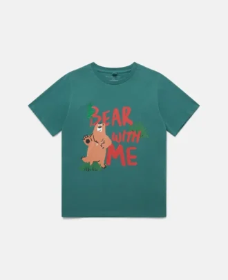 Maglietta con motivo “Bear With Me”