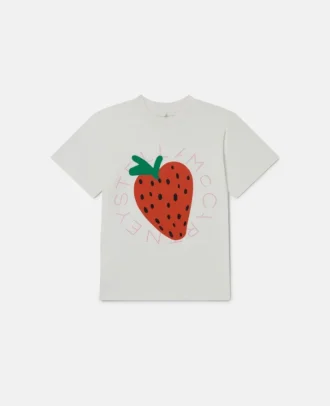Maglietta con stampa grafica fragola