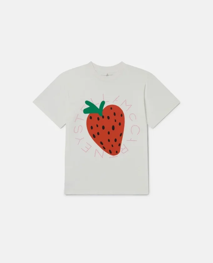Maglietta con stampa grafica fragola Maglietta con stampa grafica fragola