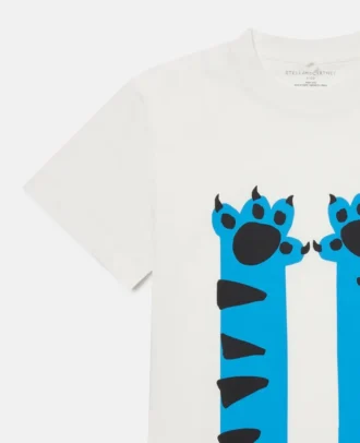 Maglietta con stampa grafica gatto