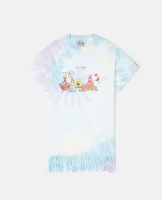 Maglietta con stampa grafica SpongeBob Tie-Dye