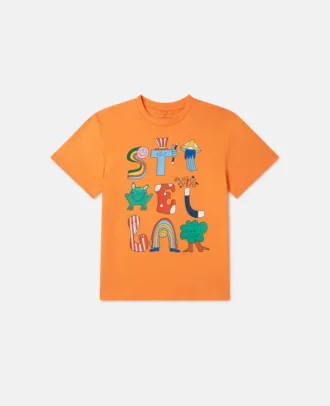 Maglietta girocollo Stella Woodland Lettering