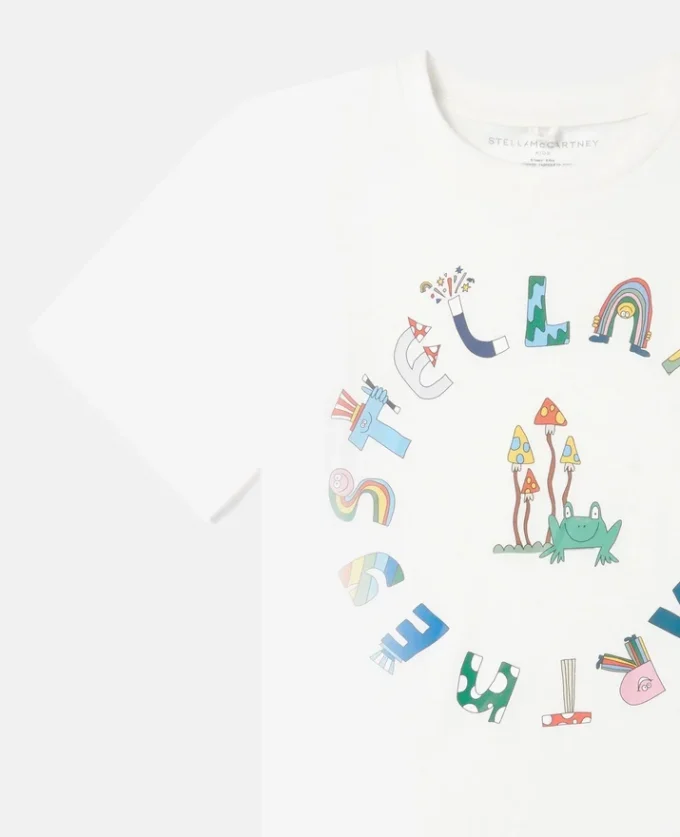 Maglietta girocollo Stella Woodland Lettering Maglietta girocollo Stella Woodland Lettering