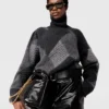 Maglione a collo alto con motivo argyle Maglione a collo alto con motivo argyle