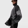 Maglione a collo alto con motivo argyle Maglione a collo alto con motivo argyle