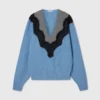 Maglione a maniche lunghe con inserti in pizzo Maglione a maniche lunghe con inserti in pizzo