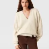 Maglione a maniche lunghe con scollo a V Maglione a maniche lunghe con scollo a V