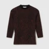 Maglione a maniche lunghe con stampa serpente Maglione a maniche lunghe con stampa serpente