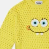 Maglione con grafica SpongeBob lavorato all’uncinetto Maglione con grafica SpongeBob lavorato all’uncinetto