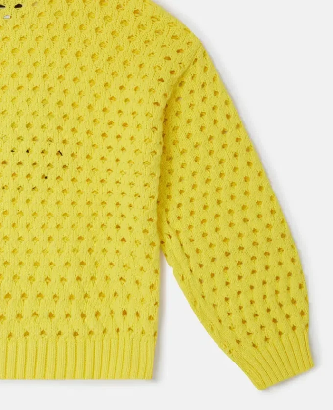 Maglione con grafica SpongeBob lavorato all’uncinetto Maglione con grafica SpongeBob lavorato all’uncinetto
