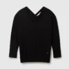 Maglione con scollo a V e maniche lunghe