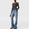Maglione con spalle scoperte e paillettes Maglione con spalle scoperte e paillettes