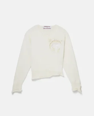 Maglione con toppa all’uncinetto Upset Kitty