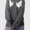 Maglione girocollo con applicazioni colomba Maglione girocollo con applicazioni colomba