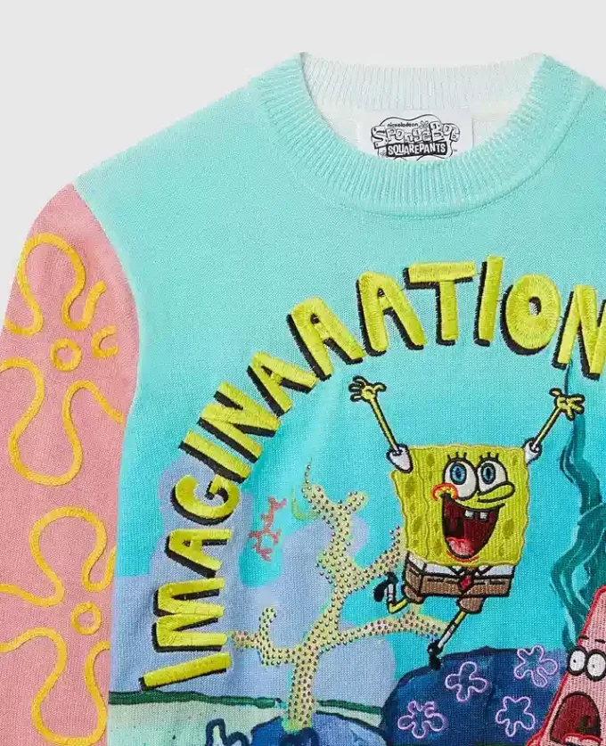 Maglione girocollo con grafica SpongeBob Maglione girocollo con grafica SpongeBob