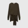 Maglione girocollo con lacci sul davanti Maglione girocollo con lacci sul davanti