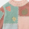 Maglione girocollo con ricamo grafico Maglione girocollo con ricamo grafico