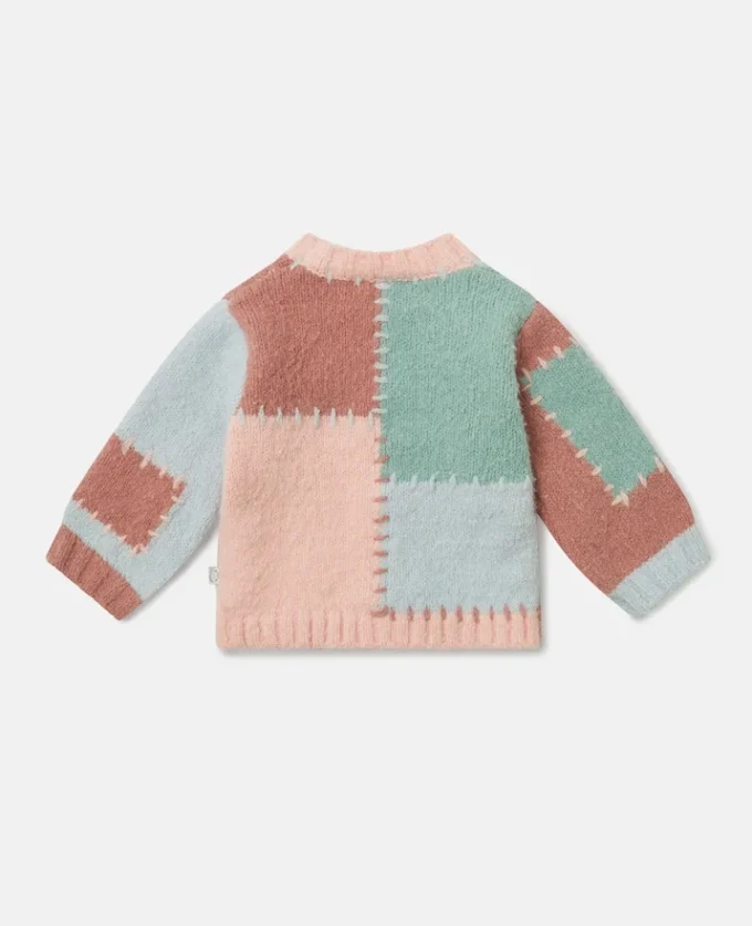 Maglione girocollo con ricamo grafico Maglione girocollo con ricamo grafico