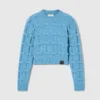 Maglione girocollo lavorato a trecce Falabella Maglione girocollo lavorato a trecce Falabella
