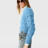 Maglione girocollo lavorato a trecce Falabella Maglione girocollo lavorato a trecce Falabella