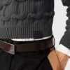 Maglione girocollo lavorato a trecce Falabella Maglione girocollo lavorato a trecce Falabella